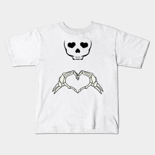 skeleton heart Kids T-Shirt